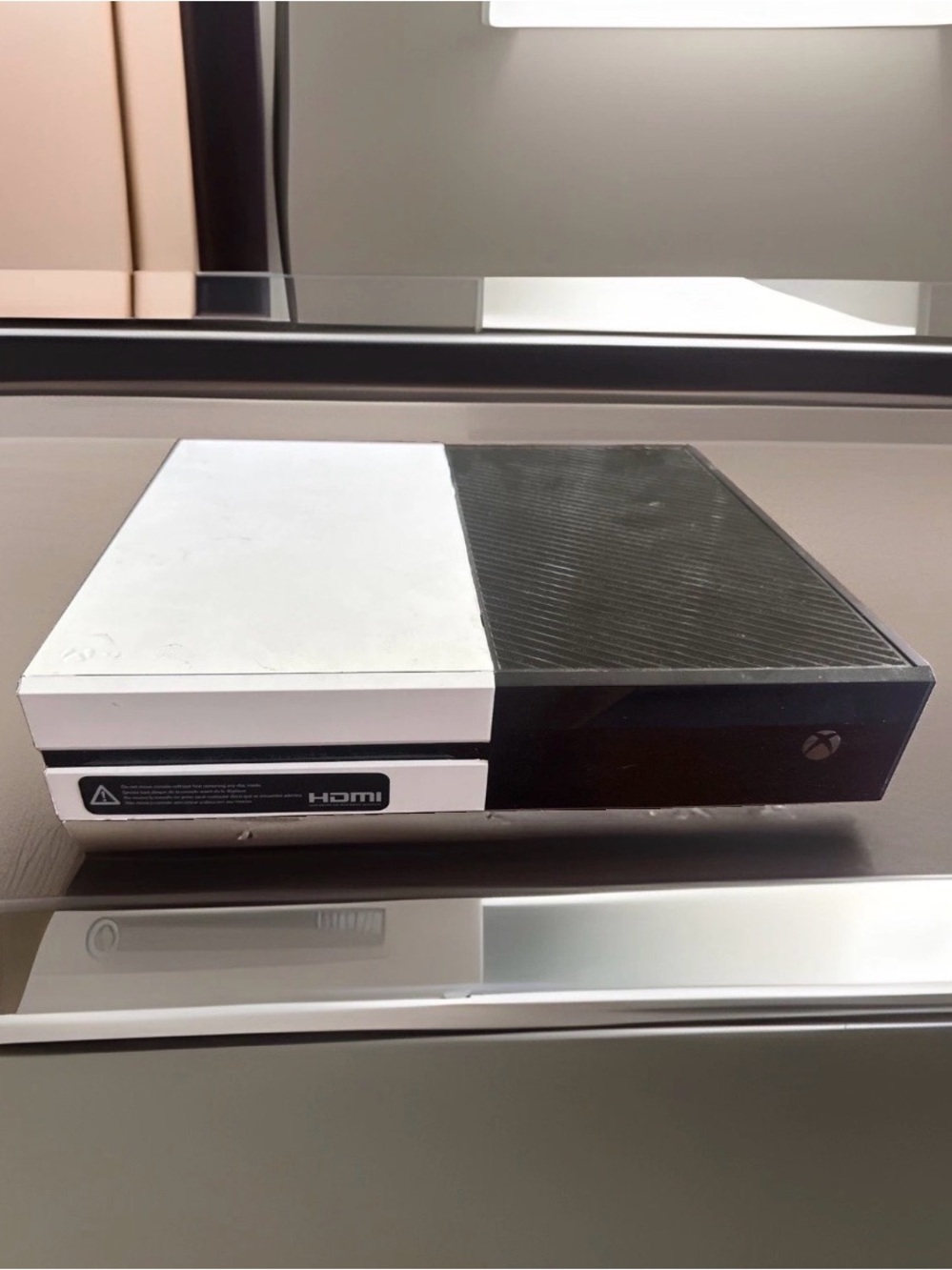 Microsoft Xbox One Console - Black and White Split Finish